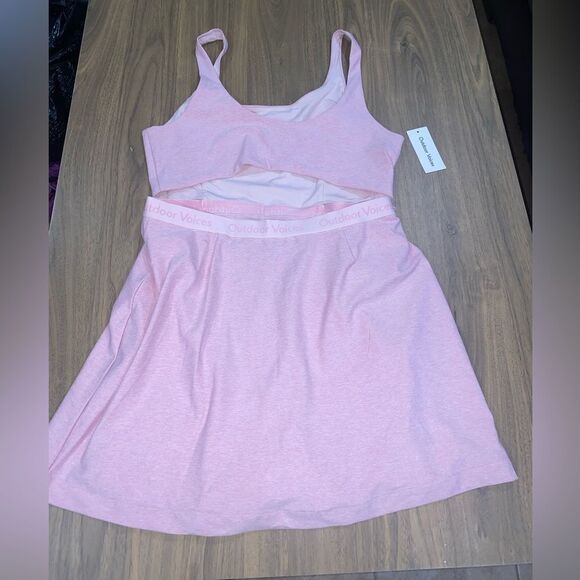 Outdoor Voices Court Exercise Dress in Pinkfinch - Picture 4 of 10